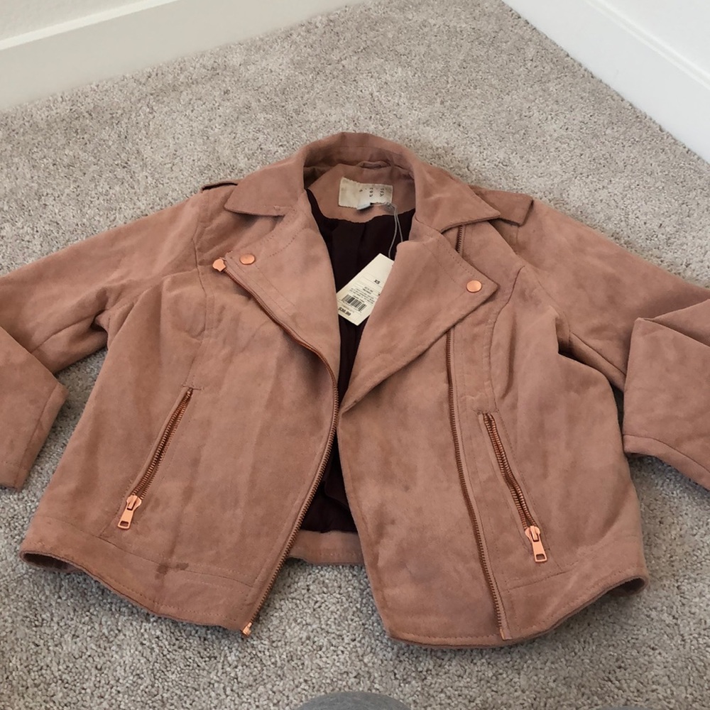 Rose gold Biker Jacket